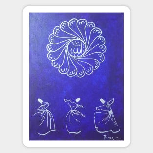 Whirling - Allah Sticker